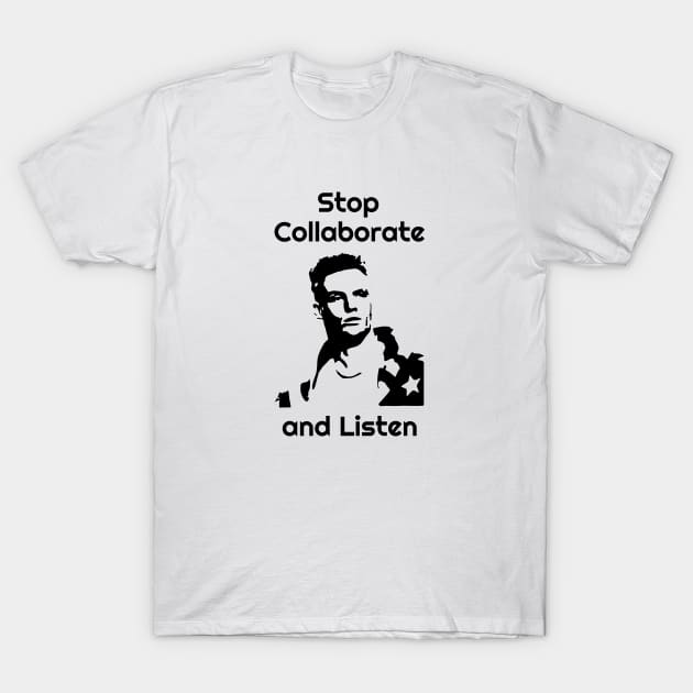 Vanilla Ice Stop Collaborate and Listen Rap Hip Hop T-Shirt by fancyjan